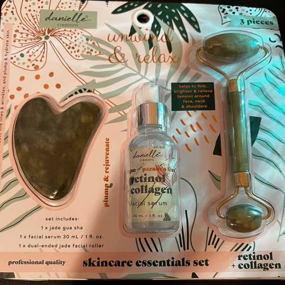 Danielle Creations Unwind & Relax skincare trio ( jade, serum, roller) Brand New - Picture 2 of 5